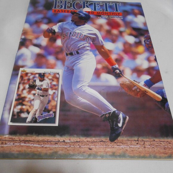 EXCELLENT BECKETT BASEBALL CARD MONTHLY MAGAZINE OCTOBER 1992 GARY SHEFFIELD ⚾ - Picture 7 of 9